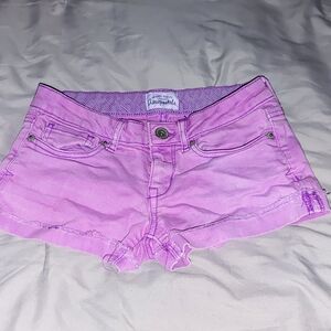 Aeropostale Women's Pink Denim Shorts